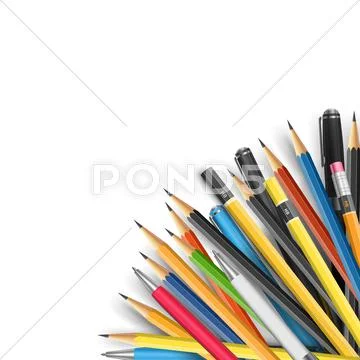 Mass pencils Stock Illustration