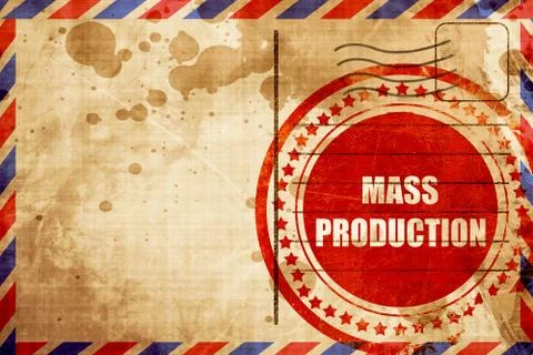 Mass production Stockillustratie
