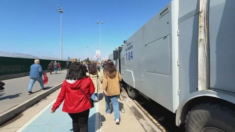 Mass protests over Imamoglu's March 19 detention have prompted a repressive  Stock Footage 305677749