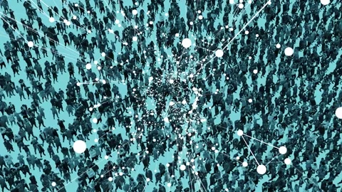 A mass religious gathering or pilgrimage. People are thrashing about in Stock Footage 242514311