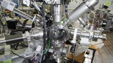 Mass spectrometer pan Stock Footage 31469472