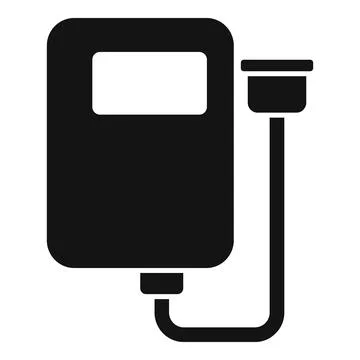 Mass storage tb icon simple vector. Focus state plastic Stock Illustration