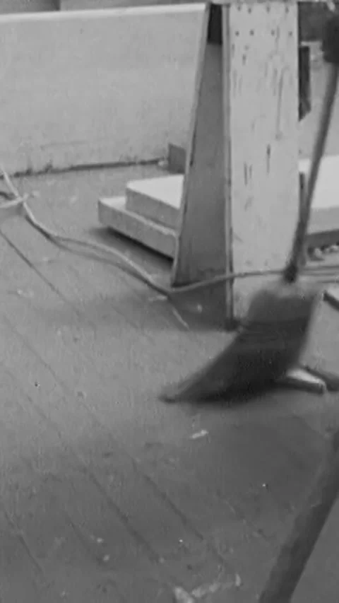 MASSACHUSETTS - 1947 - Work on a hand built wooden fishing boat is complete, and 動画素材 338427154