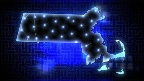 Massachusetts AI Data Center Network Technology   動画素材 344566468