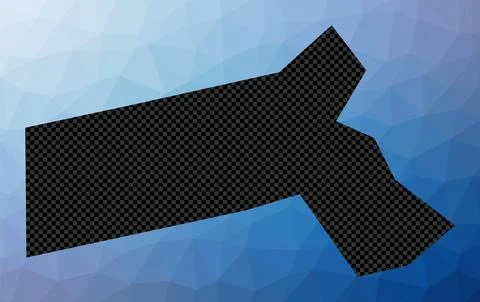 Massachusetts geometric map. Stencil shape of Massachusetts in low poly sty.. 库存插图