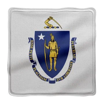 Massachusetts State flag Stock Illustration