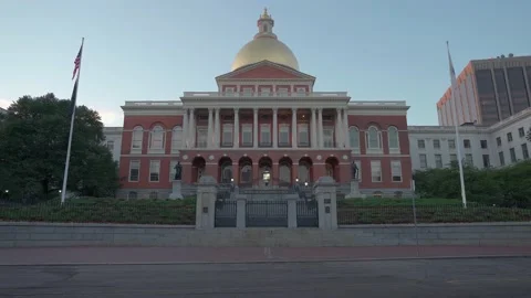 Massachusetts State House Stock Footage 136696523