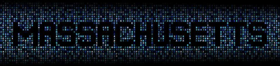 Massachusetts text on hex code illustration Stock Illustration