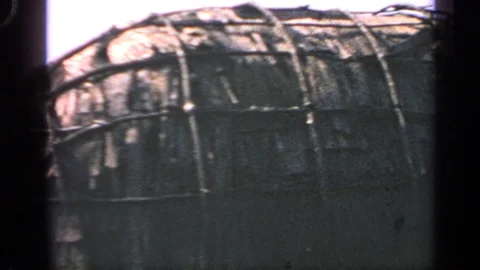 MASSACHUSETTS USA-1969: Example Of An Indigenous Hollow Construction In The Stock Footage 125009172