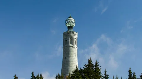 Massachusetts Veterans War Memorial Tower, Mt Greylock Stock Footage 30972791