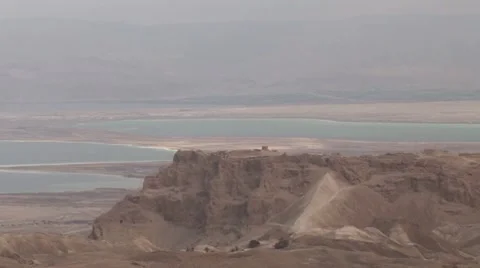 Massada Dead Sea Vídeo Stock 7757011
