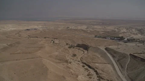 Massada Panoramic View Stock Footage 37846535