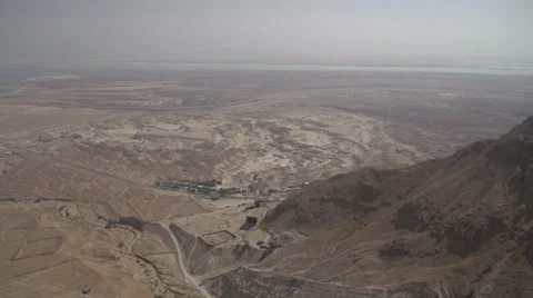 Massada Panoramic View Stock Footage 37847819