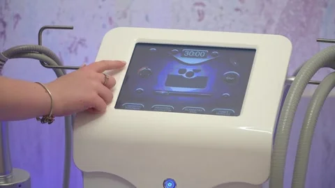 Massage. Advanced massage technologies. Laser massage device. Stock Footage 308063825