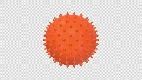 Massage Ball Rotating on a Transparent Background. Seamless Loop. 4K Stock Footage 306949506
