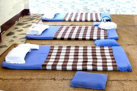 Massage bed. Stock Photos