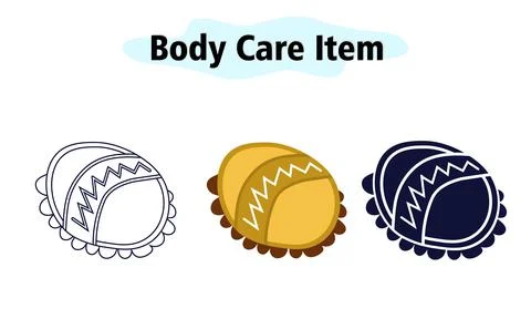 Massage brush dressing on the hand. Self-massage of the body and legs. Body care Stock Illustration