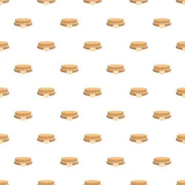 Massage brush pattern creating seamless spa background Illustrazione stock