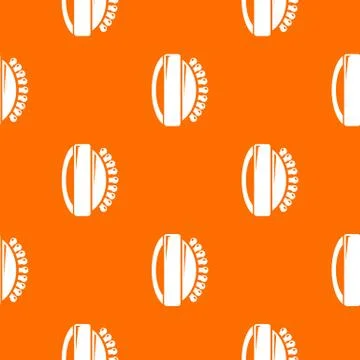 Massage brush pattern vector orange イラスト素材