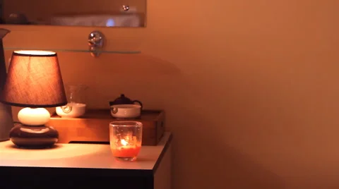 Massage, candle Stock Footage 49373409
