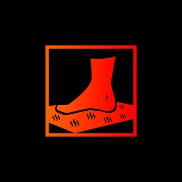 Massage carpet logo Stock Illustration
