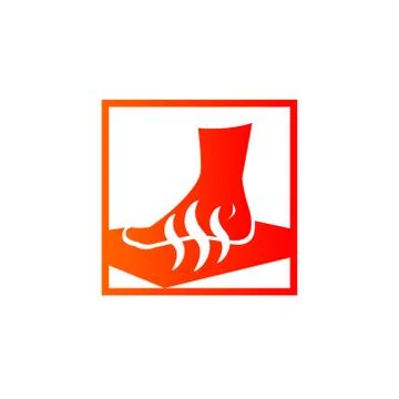 Massage carpet logo Stock Illustration