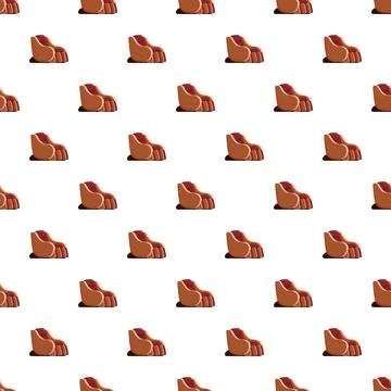 Massage chair repeating pattern creating seamless background Stock Illustration