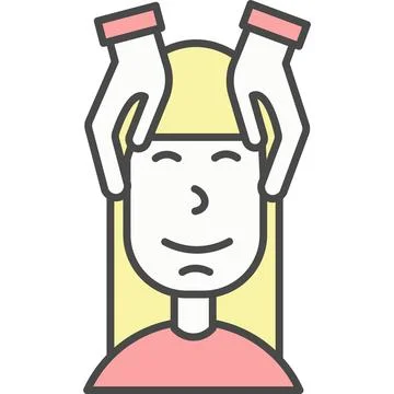 Massage for client vector icon Illustrazione stock