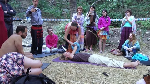 Massage with a cloth Stock Footage 78591892