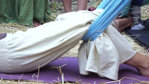 Massage with a cloth Stock Footage 82223262