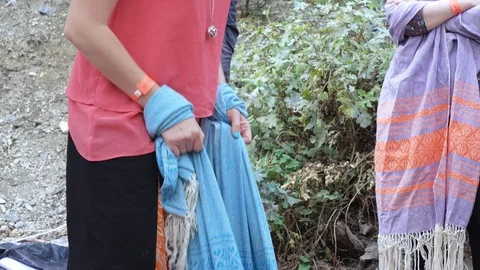 Massage with a cloth Stock Footage 85886945