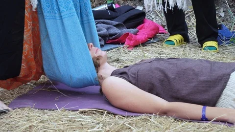 Massage with a cloth Stock Footage 86128208