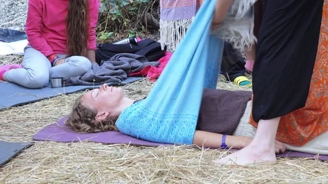 Massage with a cloth Stock Footage 121474557