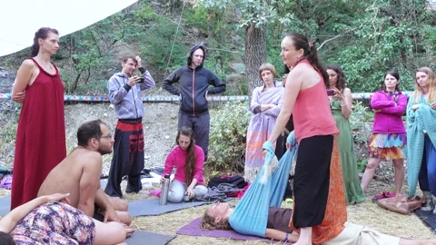 Massage with a cloth Stock Footage 139577349