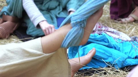 Massage with a cloth Stock Footage 139577531