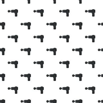 Massage guns pattern representing recovery tools for athletes イラスト素材