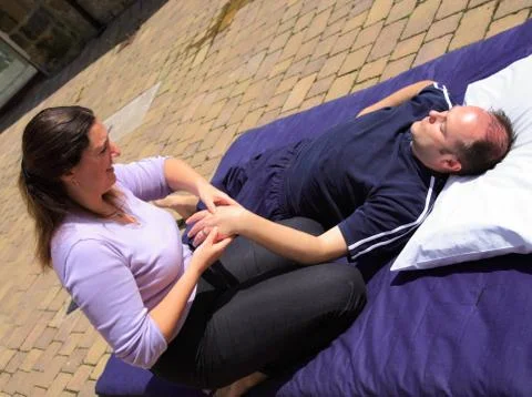 Massage of the hand Stock Photos