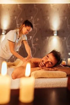 This massage is heavenly Stock Photos