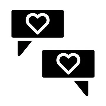 Massage icon gradient solid valentine illustration vector element and symbo.. Stock Illustration