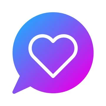 Massage icon solid gradient style valentine illustration vector element and.. Stock Illustration