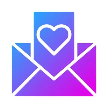 Massage icon solid gradient style valentine illustration vector element and.. Stockillustratie