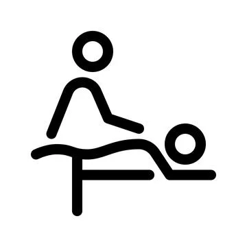 Massage line icon. Vector graphics Stock Illustration