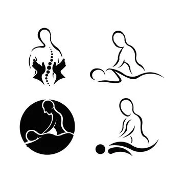 Massage logo Stock Illustration