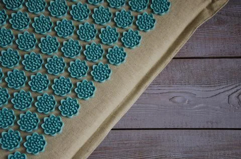Massage on the mat. Close-up Stock Photos