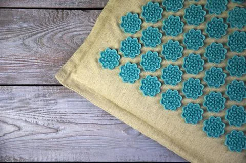 Massage on the mat. Close-up Stock Photos