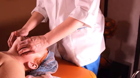 Massage neck, head Stock-Footage 49688041