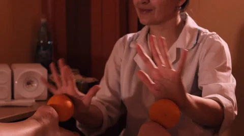 Massage orange Stock Footage 49360897
