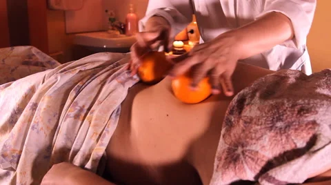 Massage orange Stock Footage 49405206