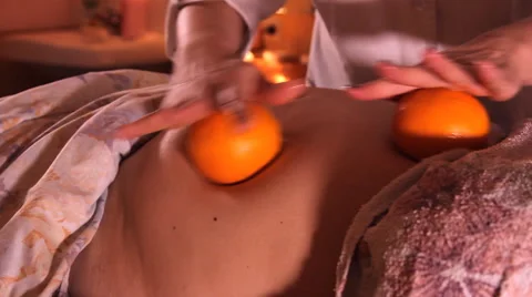 Massage orange Stock Footage 49405734