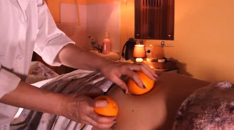 Massage orange Stock Footage 49405755